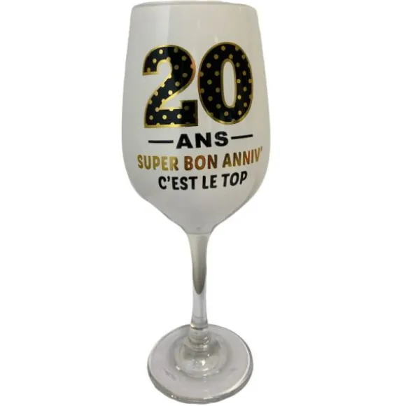 Sachet de 6 ballons Métallisés Or - Joyeux Anniversaire