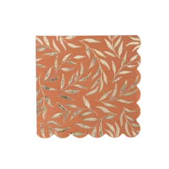 20 serviettes cocktail en papier - 24 x 24 cm - Collection Jolis Brins - Couleur au choix