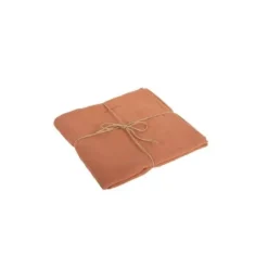 4 serviettes en gaze de coton - Couleur au choix
