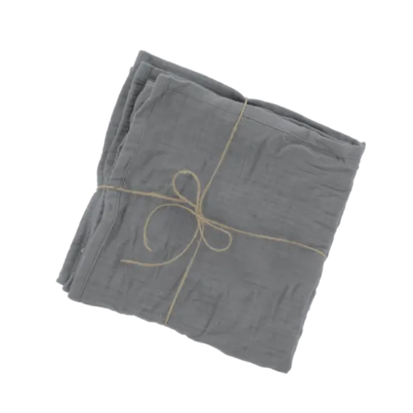 4 serviettes en gaze de coton - Couleur au choix