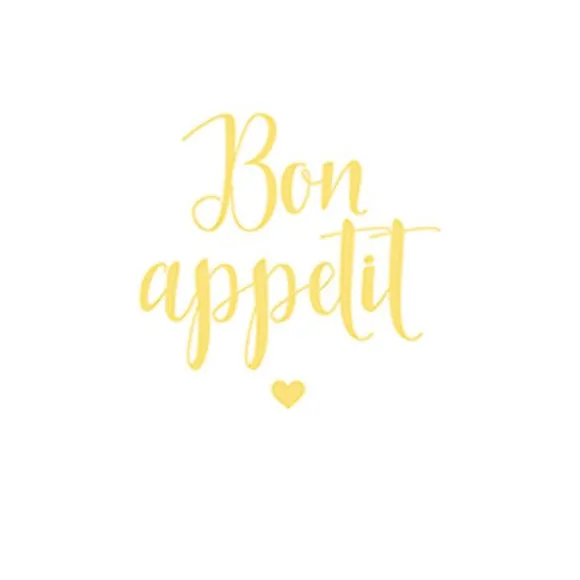 20 serviettes en papier - 33 x 33 cm - Atelier "Bon Appétit"