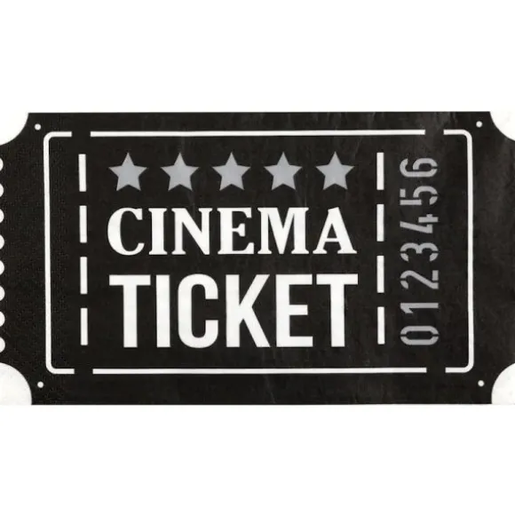 20 serviettes en papier - 40 x 33 cm - Collection The Cinema
