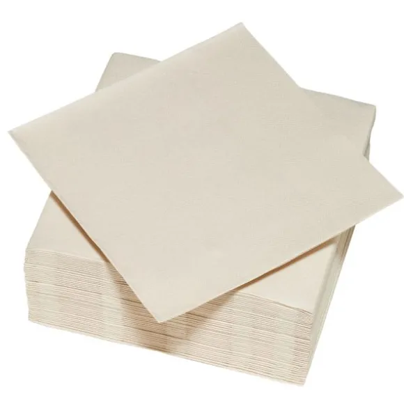 40 serviettes micro-gaufrées en ouate de cellulose - 38 x 38 cm - Couleur au choix