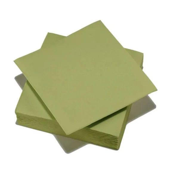 40 serviettes micro-gaufrées en ouate de cellulose - 38 x 38 cm - Couleur au choix