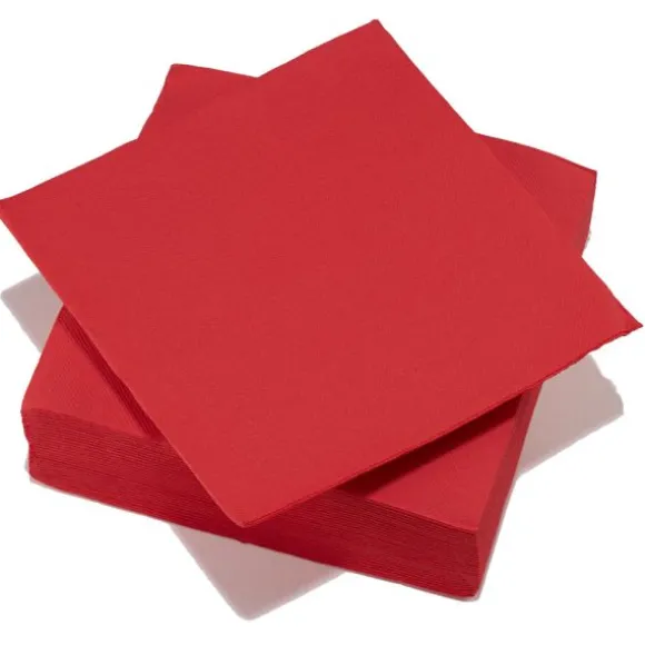 40 serviettes micro-gaufrées en ouate de cellulose - 38 x 38 cm - Couleur au choix