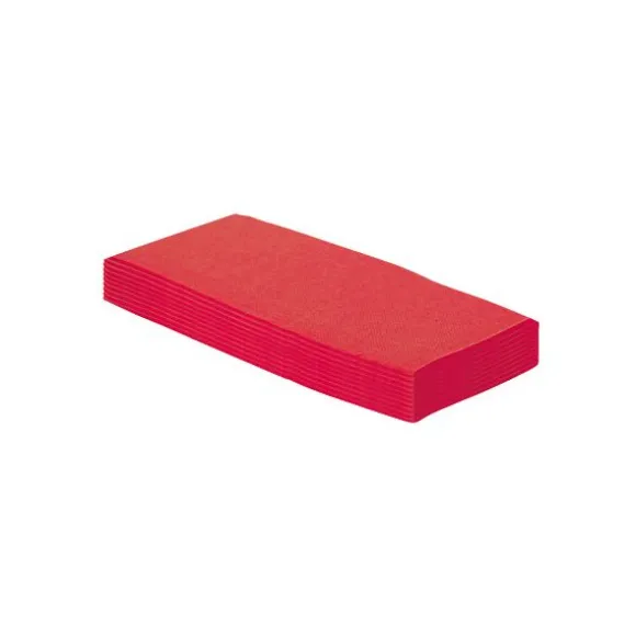 40 serviettes micro-gaufrées en ouate de cellulose pliées 1/8 - 38 x 38 cm - Couleur au choix