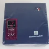100 Serviettes Ouate de Cellulose - Bleu Vif