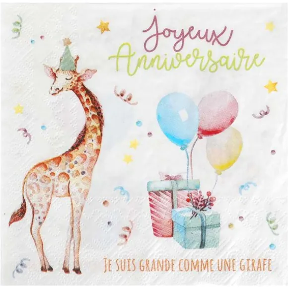20 Serviettes - Zoo Party