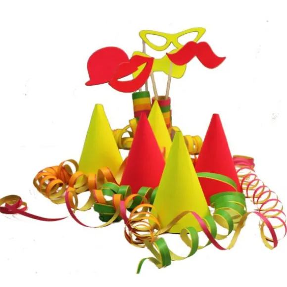Set de cotillons - Fluo - 5 Personnes
