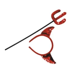 Set diable sequin rouge