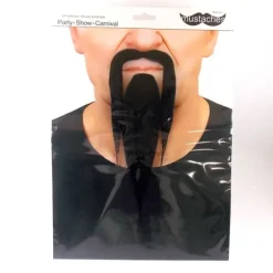 Set moustache et bouc "Zen" - Noir