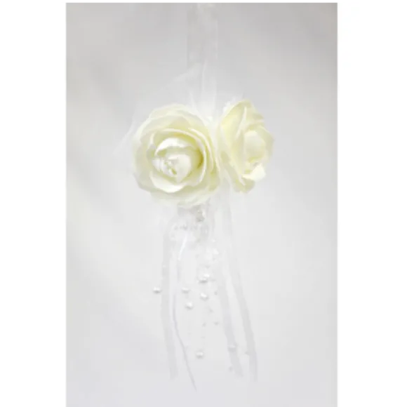 Suspension Roses et Perles - Blanc