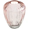 Vase ovale en verre - 7 x 9 cm - Parme