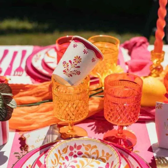 Verre à pied Élixir réutilisable en plastique - 270 ml - Couleur au choix