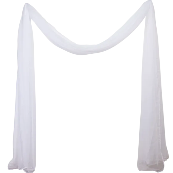 Voile pour arche de cérémonie - 2 x 6,2 cm - Couleur au choix